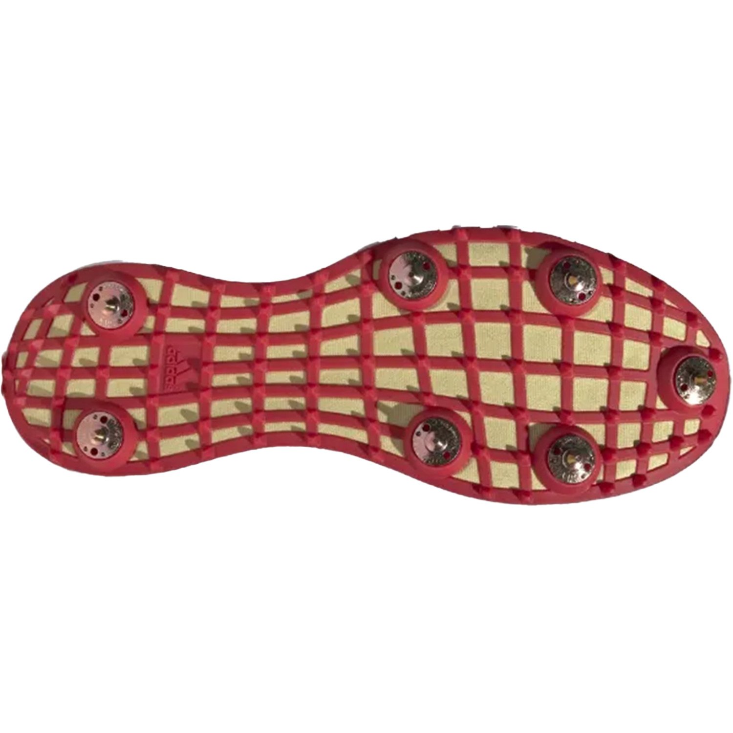 Adidas Howzat Spike Shoes - White/Gold/Red | Cricket Footwear