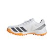 Howzat Junior Rubber Shoes - White/Onyx/Tangerine