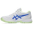 Gel Peake 3 GS Junior Rubber Shoes - White/Neon Blue