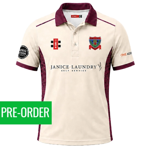 NCCC (Grays) Mens Cream S/Sleeve Playing Shirt