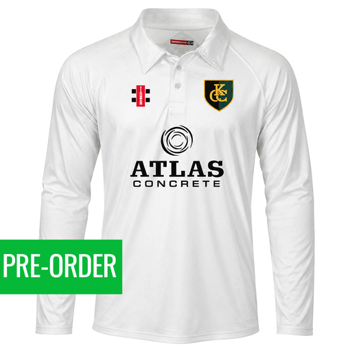 Senior White L/Sleeve Playing Shirt