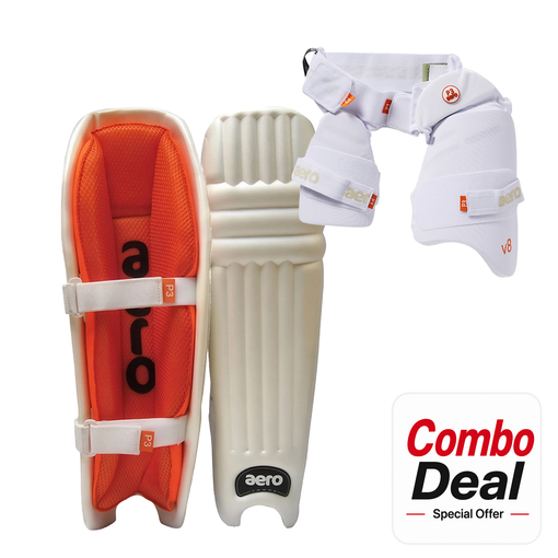 P3 Batting Pads + Thigh Guard Combo