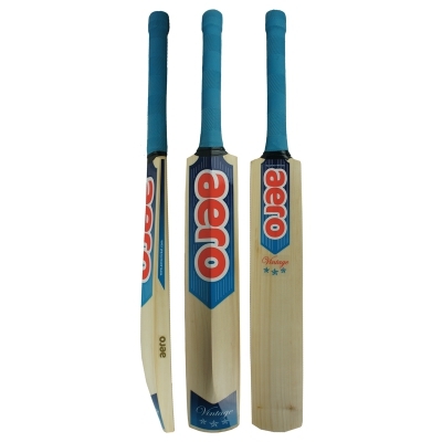 Vintage 3 Star Bat Kashmir Willow Blue Red Cricket Bats Cricket Express Aero 2016 17